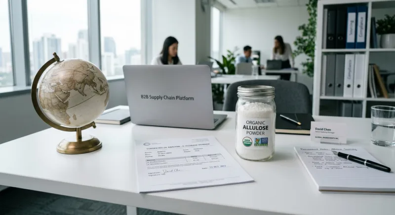 Guía de aprovisionamiento de allulose orgánica 9 Sourcing Organic Allulose Quality Grades, Certification and Supply Chain Guide
