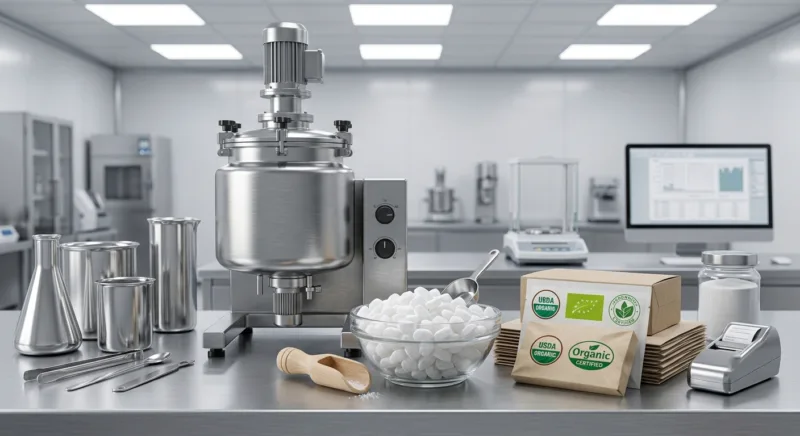 Xilitol orgánico en la fabricación de alimentos 8 Organic Xylitol in Food Manufacturing Formulation Guide for Oral Care Confectionery and Functional Foods 800x436 png