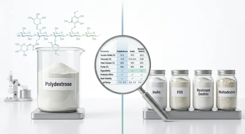 Polydextrosa vs otras fibras dietéticas: comparativa 5 Polydextrose vs Other Dietary Fibers A Comprehensive Comparison for Formulators and Buyers