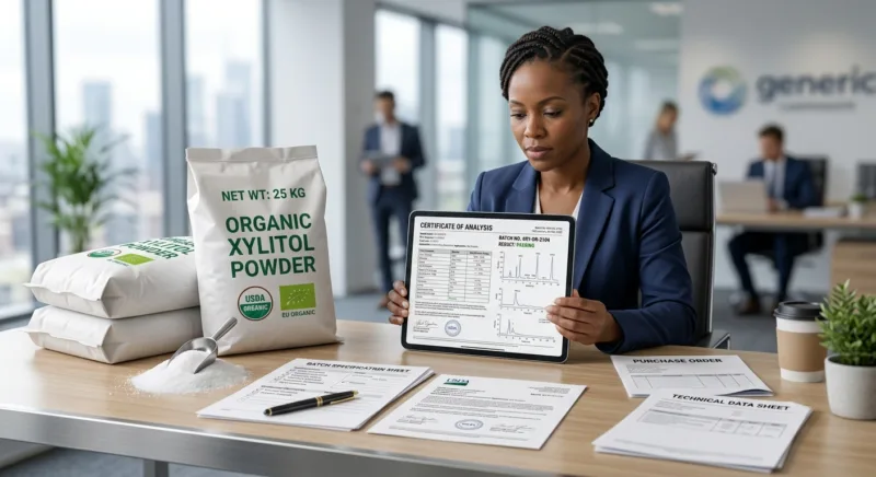 Guía de abastecimiento de xilitol orgánico 6 Sourcing Organic Xylitol Quality Standards, Certifications and Supplier Evaluation Guide