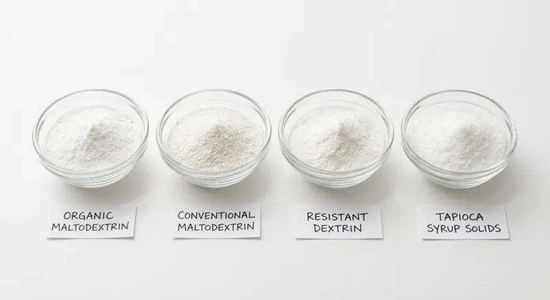 Maltodextrina orgánica vs. convencional: comparativa 6 Organic Maltodextrin vs Regular Ingredient Comparison and Market Trends