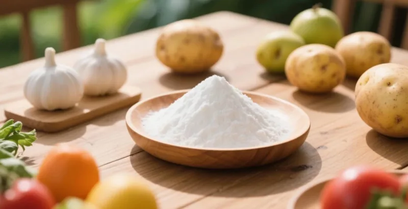 Fécula de patata orgánica en repostería sin gluten 4 organic potato starch powder