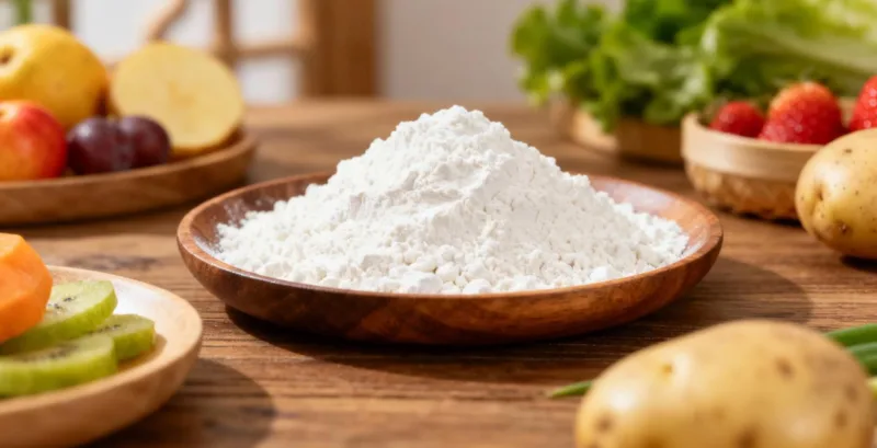 Almidón de patata orgánico para etiqueta limpia 6 organic potato starch powder