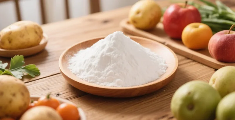 Almidón de patata orgánico en aperitivos caseros 8 organic potato starch powder