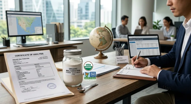 Comprar maltodextrina orgánica: calidad y certificación 6 Sourcing Organic Maltodextrin: A Procurement Buyer's Guide to Quality and Certification
