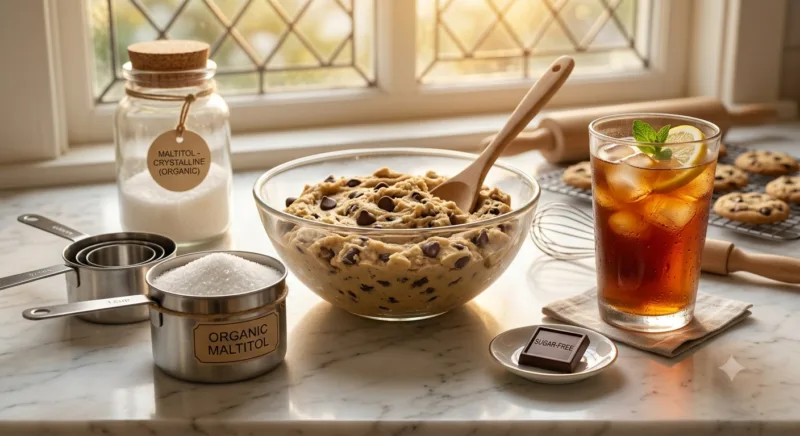 Cómo usar maltitol orgánico en casa: repostería 1 How to Use Organic Maltitol at Home Baking, Beverages, and Everyday Sweetening