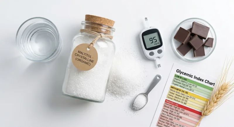 ¿Es seguro el maltitol orgánico? Guía glucémica 2 Is Organic Maltitol Safe GI Impact, Digestive Tolerance and Dental Health