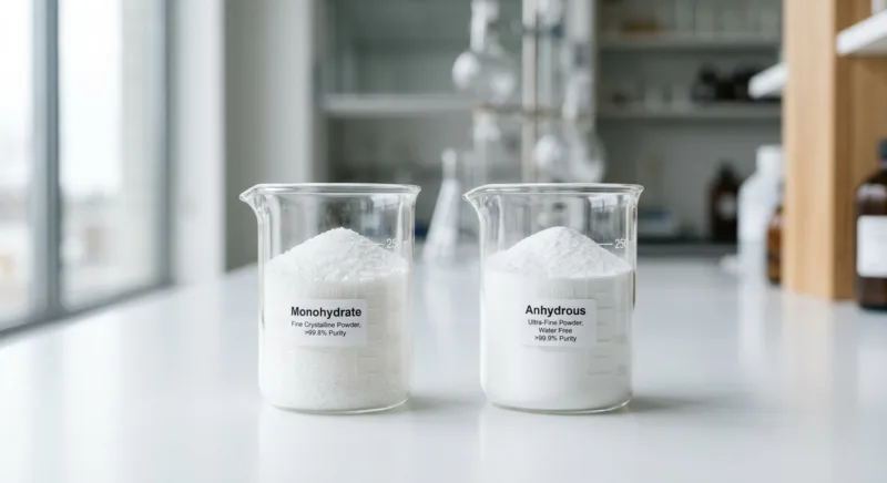 Dextrosa orgánica: formas monohidratada y anhidra 1 Organic Dextrose: The Definitive Guide to Monohydrate and Anhydrous Forms