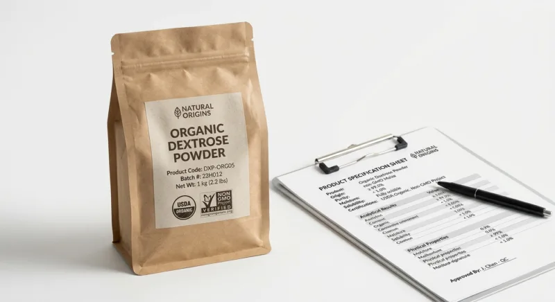 Dextrosa orgánica: grados y certificaciones 7 Sourcing Organic Dextrose Grades, Certifications and Quality Benchmarks